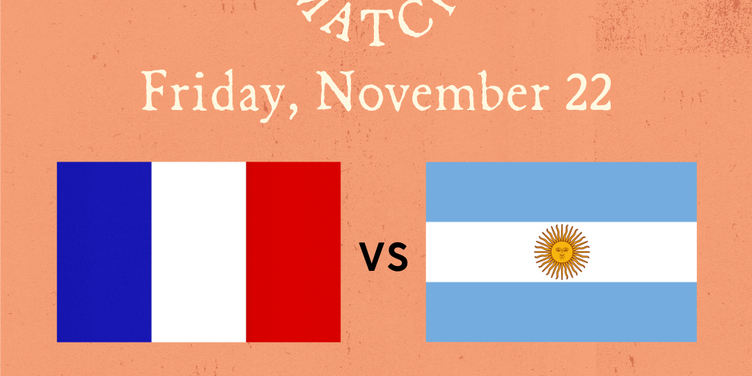 France vs. Argentina Rugby Watch Party Graphic