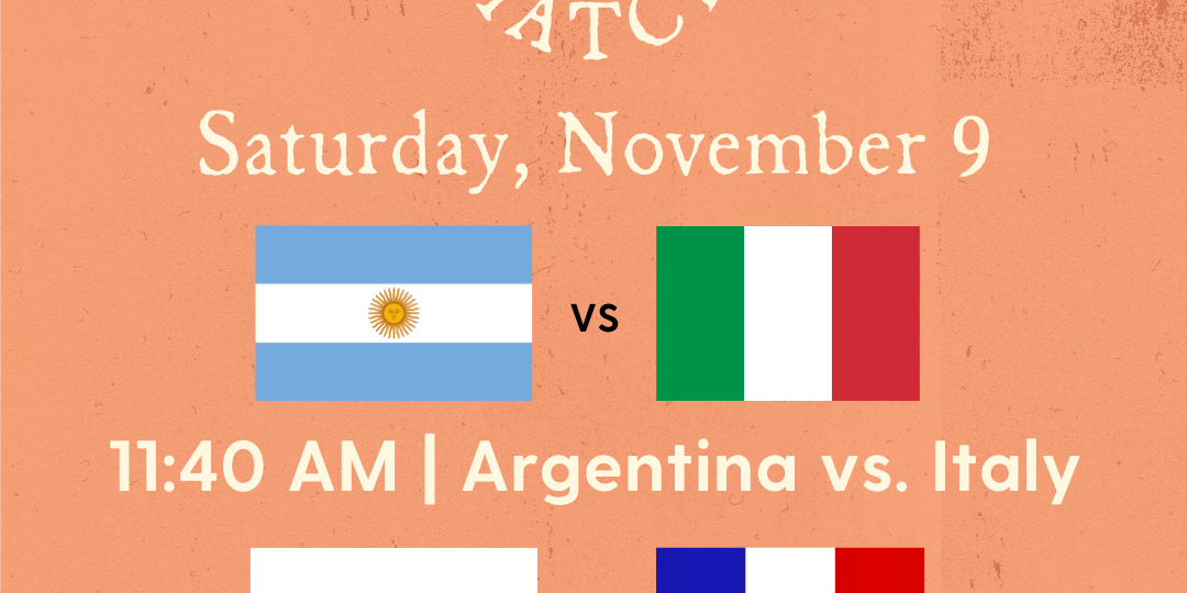 Kieran's Rugby Union Watch Party graphic